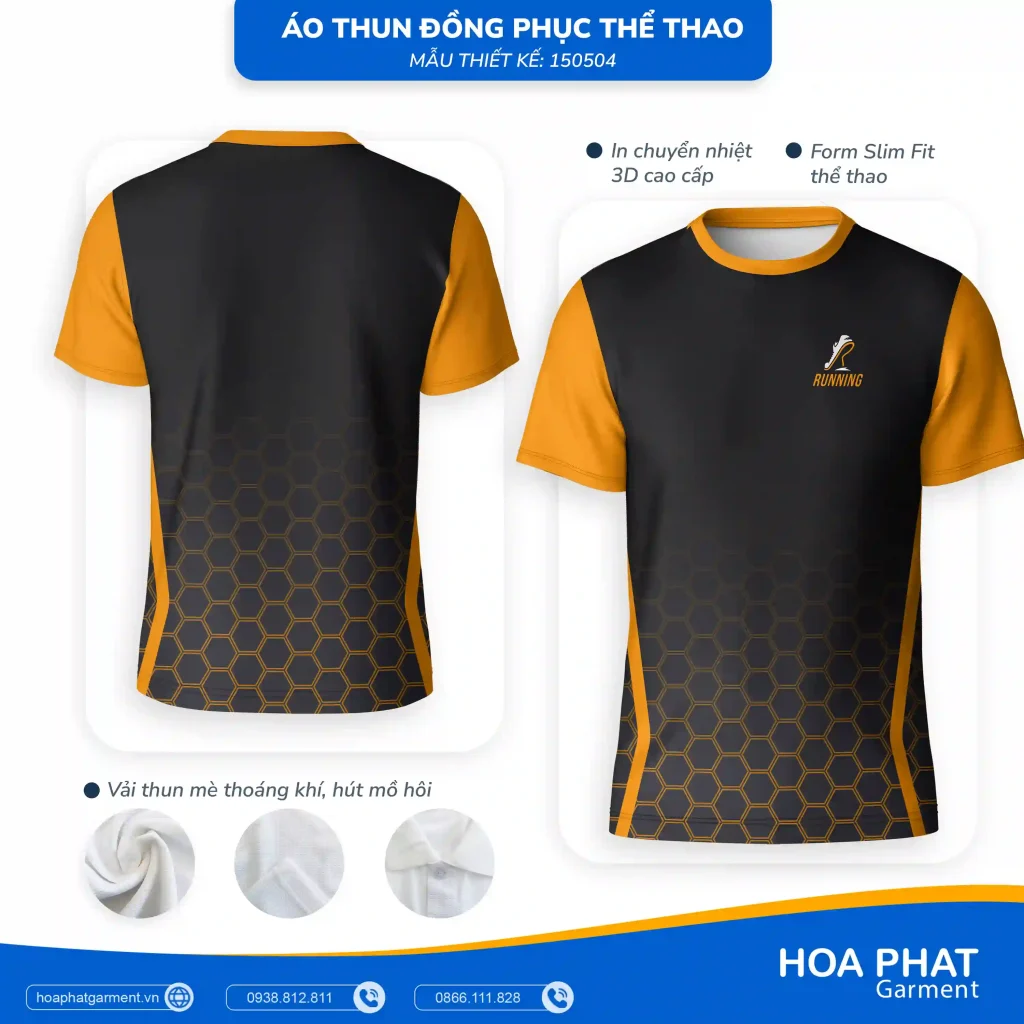 Thiết kế áo thun thể thao đồng phục sự kiện