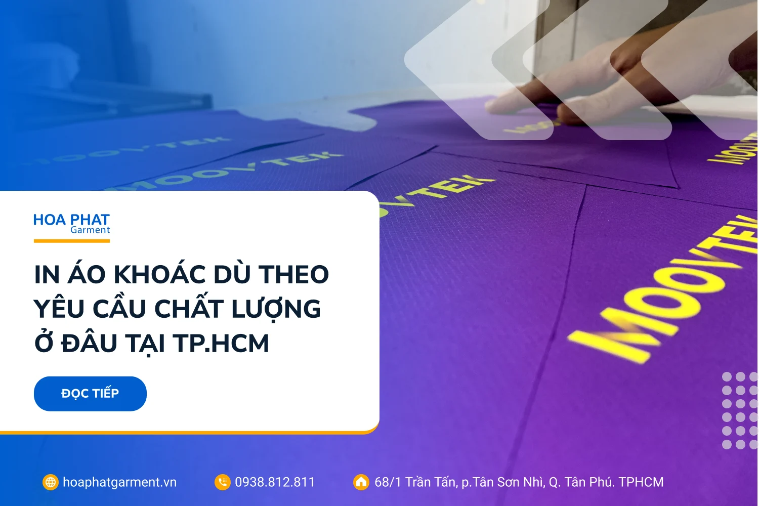 In áo khoác dù theo yêu cầu chất lượng ở đâu tại Tp.HCM