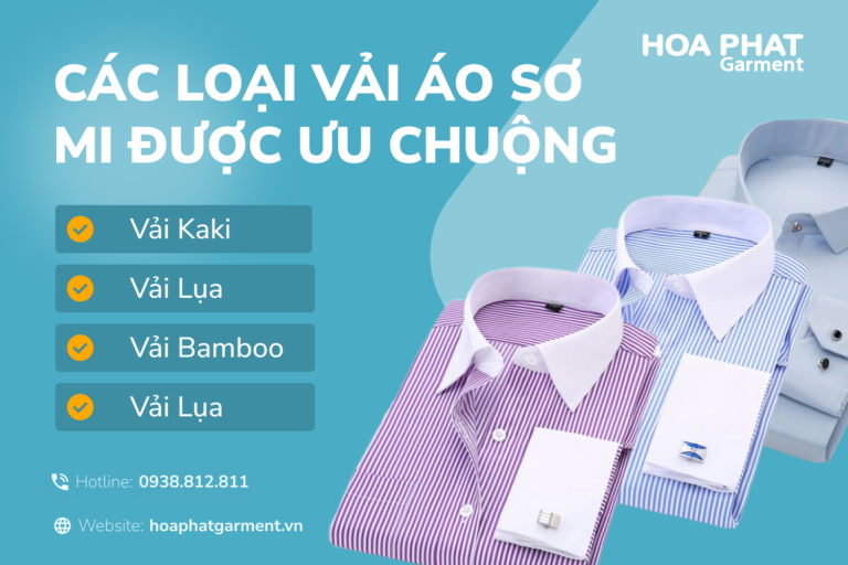 Các loại vải may áo sơ mi phổ biến