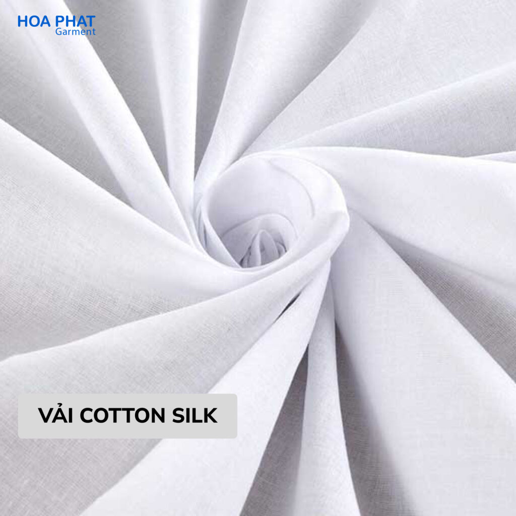 Vải Cotton Silk may áo sơ mi