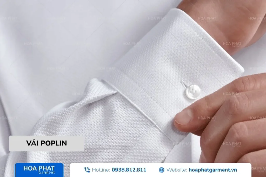 Vải Poplin may áo sơ mi