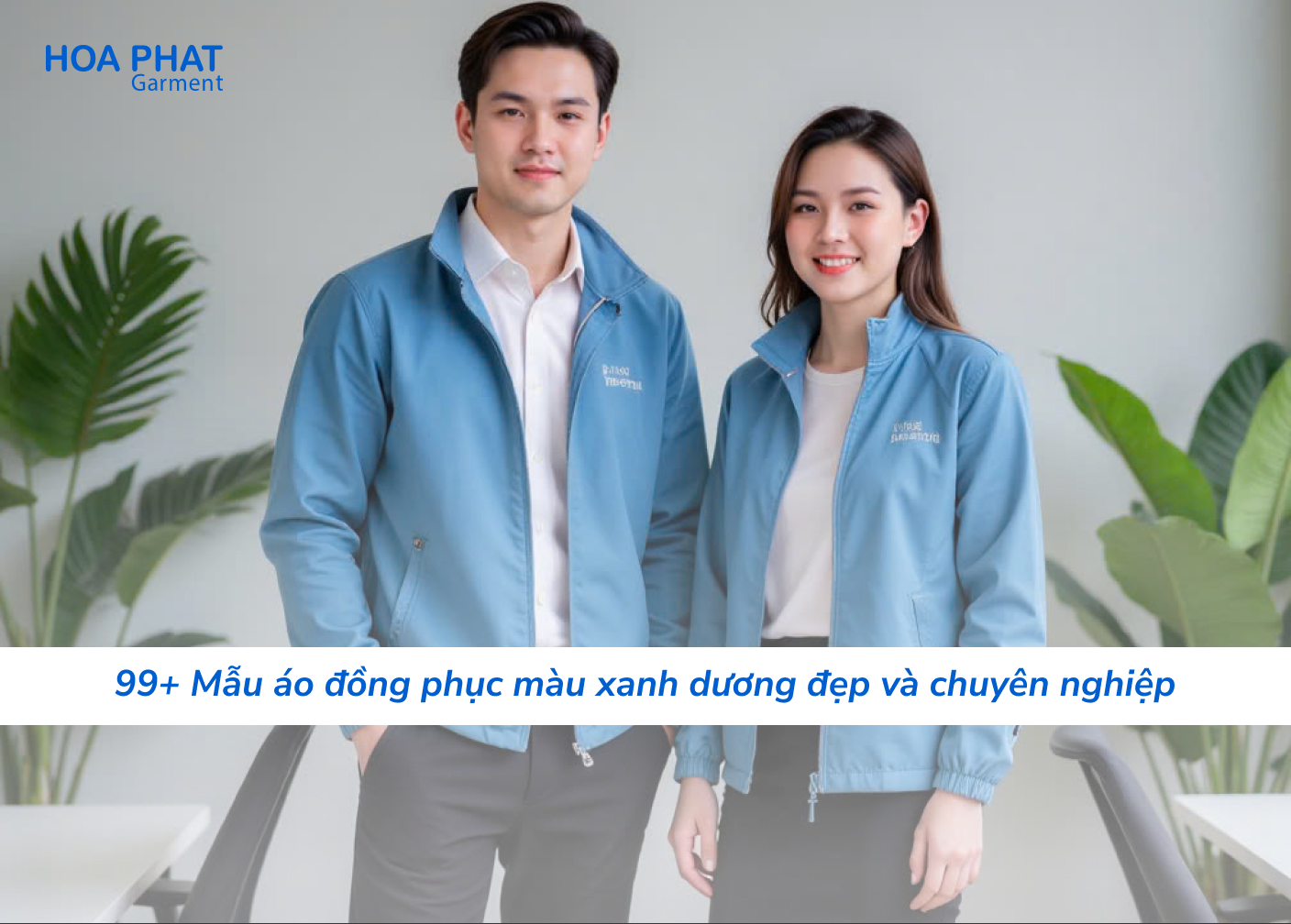 áo đồng phục màu xanh dương đẹp