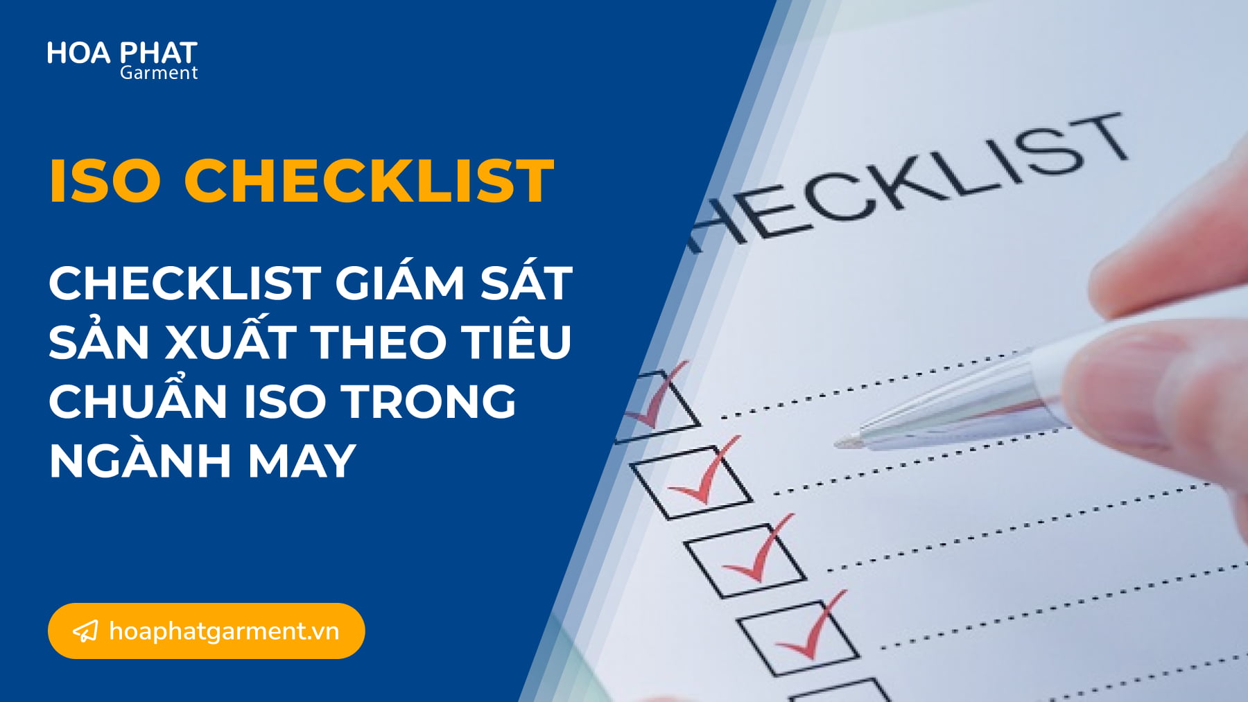 Checklist giam sat san xuat theo tieu chuan ISO trong nganh may