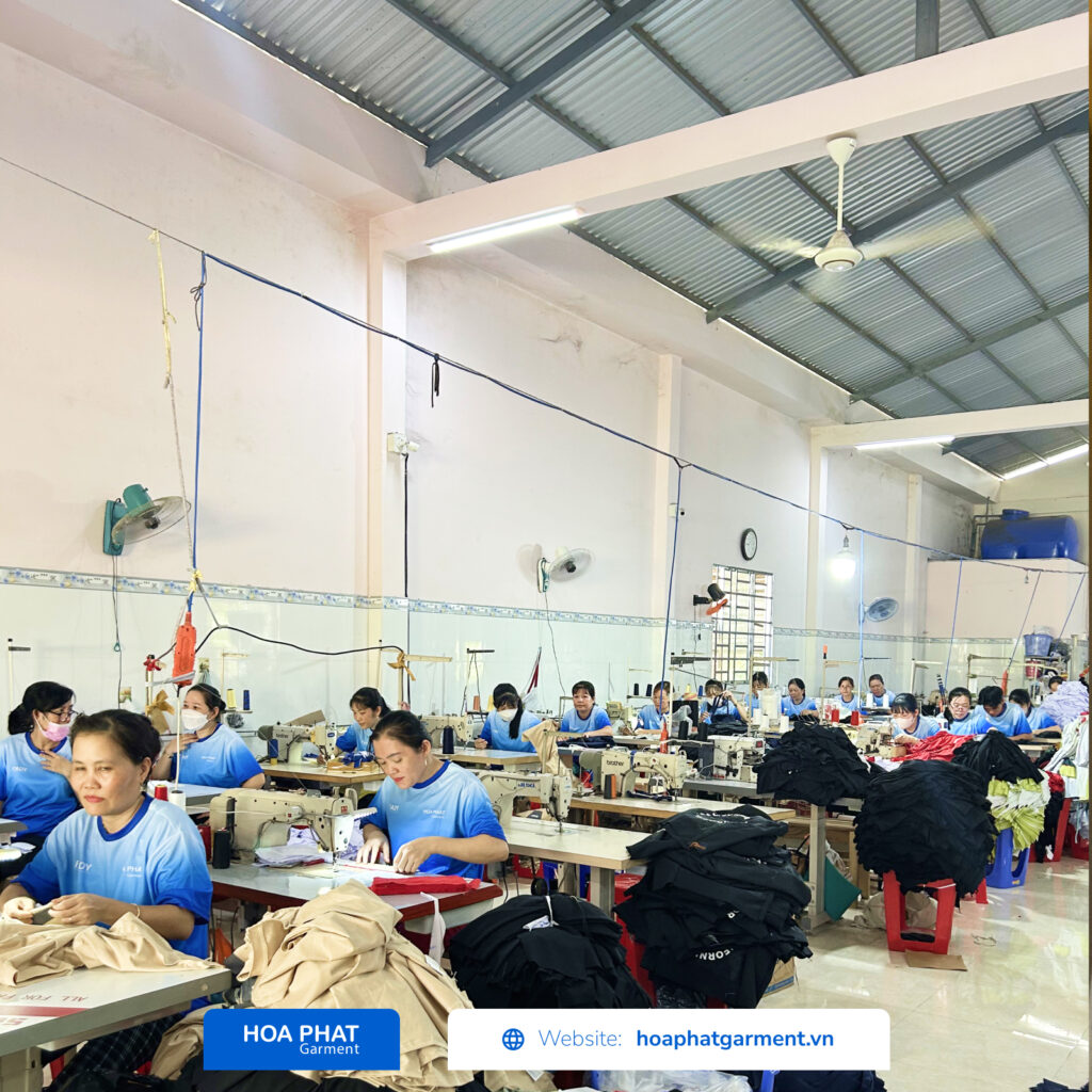 năng lực sản xuất hoa phat garment